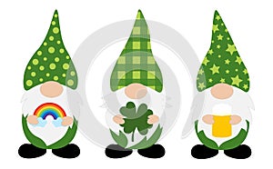 Patrick`s day Gnomes vector illustration